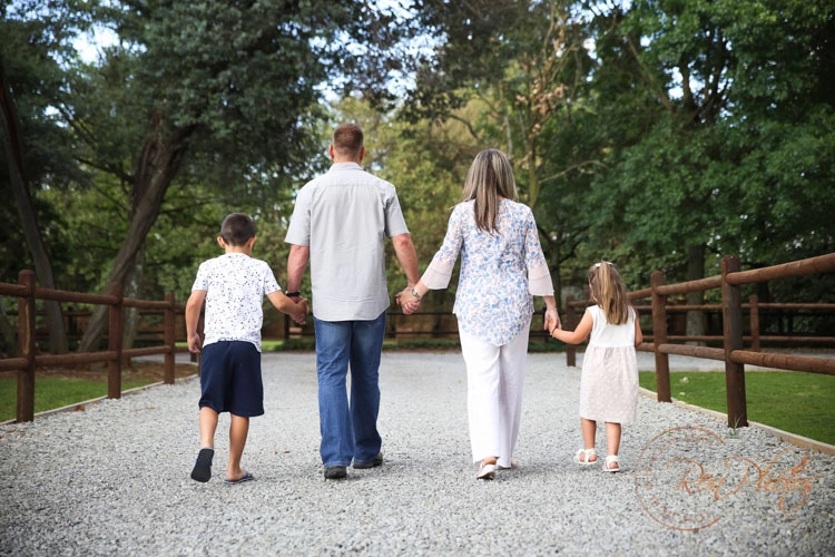 family walking highveld honey farms