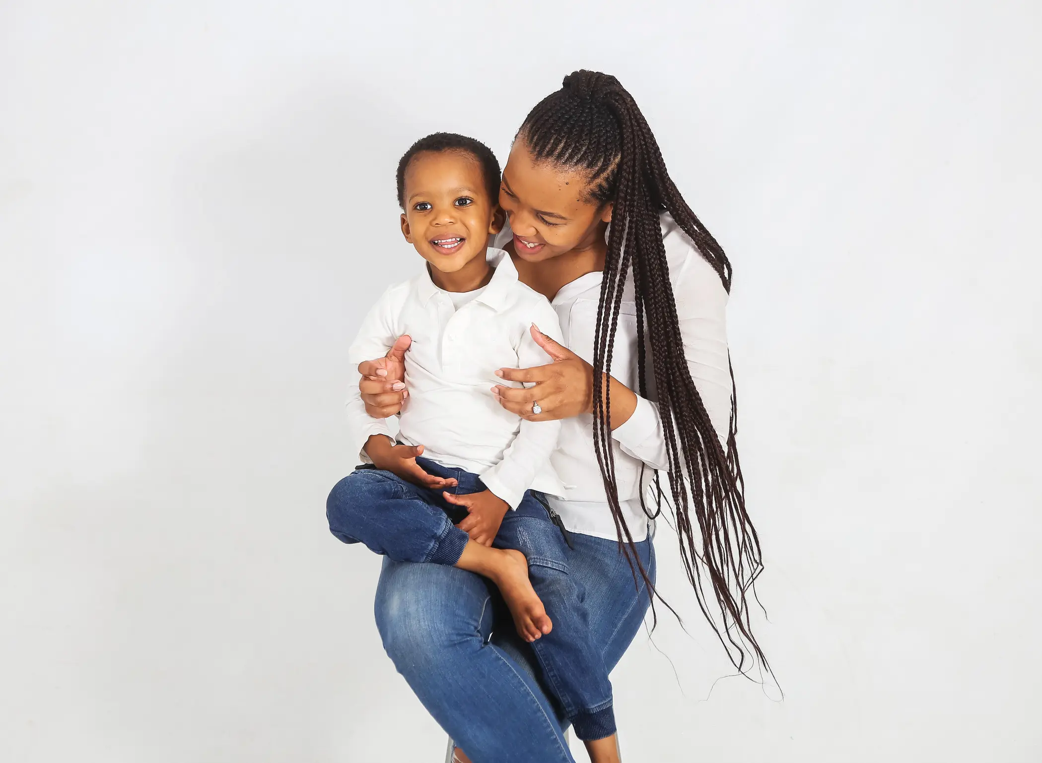 family photoshoot in studio